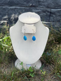 Mermaid Whispers Blue Howlite Crystal Earrings-Ocean-Inspired Jewelry, Gift for Coastal Style Lovers