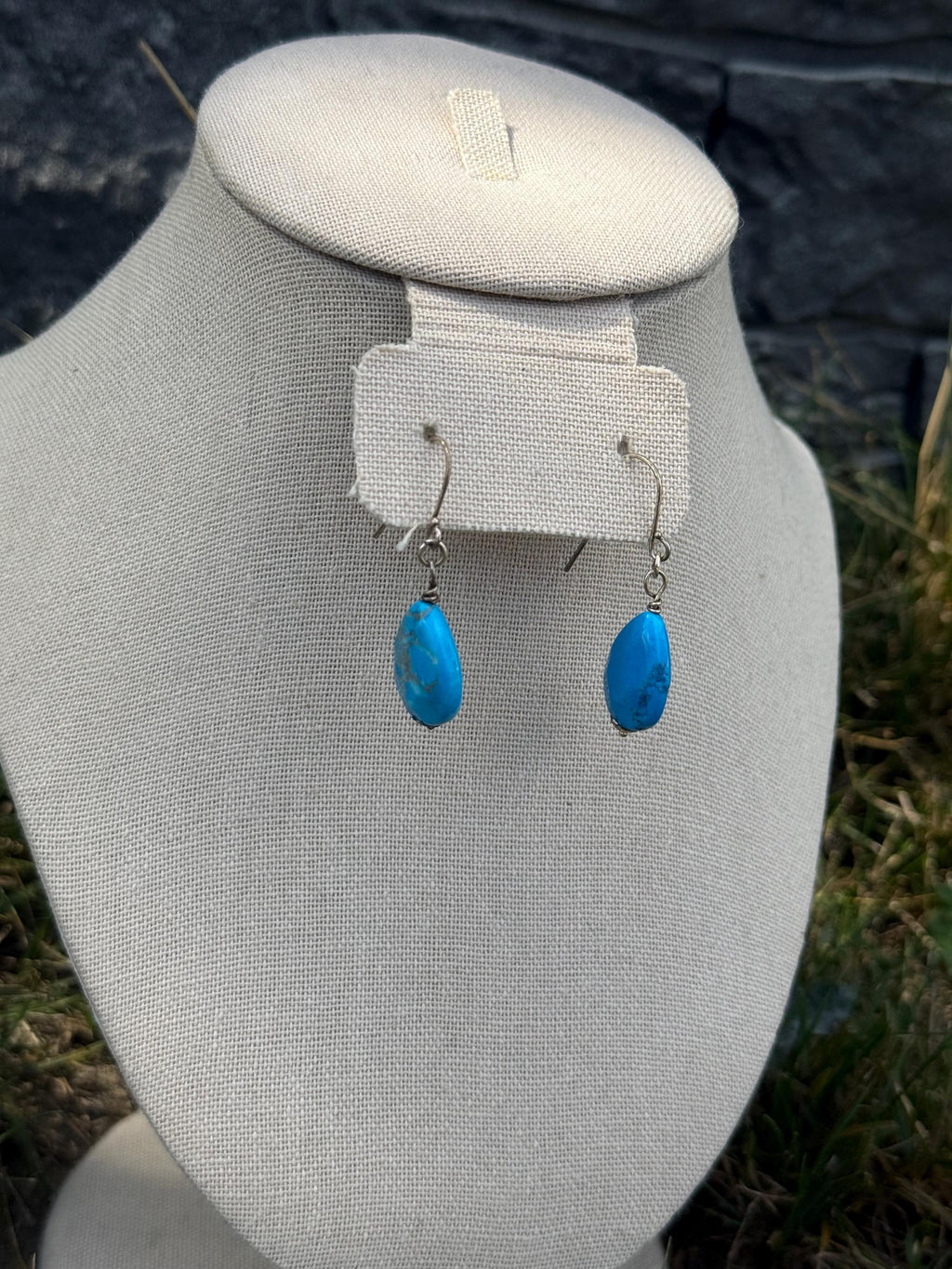 Mermaid Whispers Blue Howlite Crystal Earrings-Ocean-Inspired Jewelry, Gift for Coastal Style Lovers