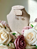 Hopeless Romantic Earrings, Handmade Rose Quartz Crystal Earrings