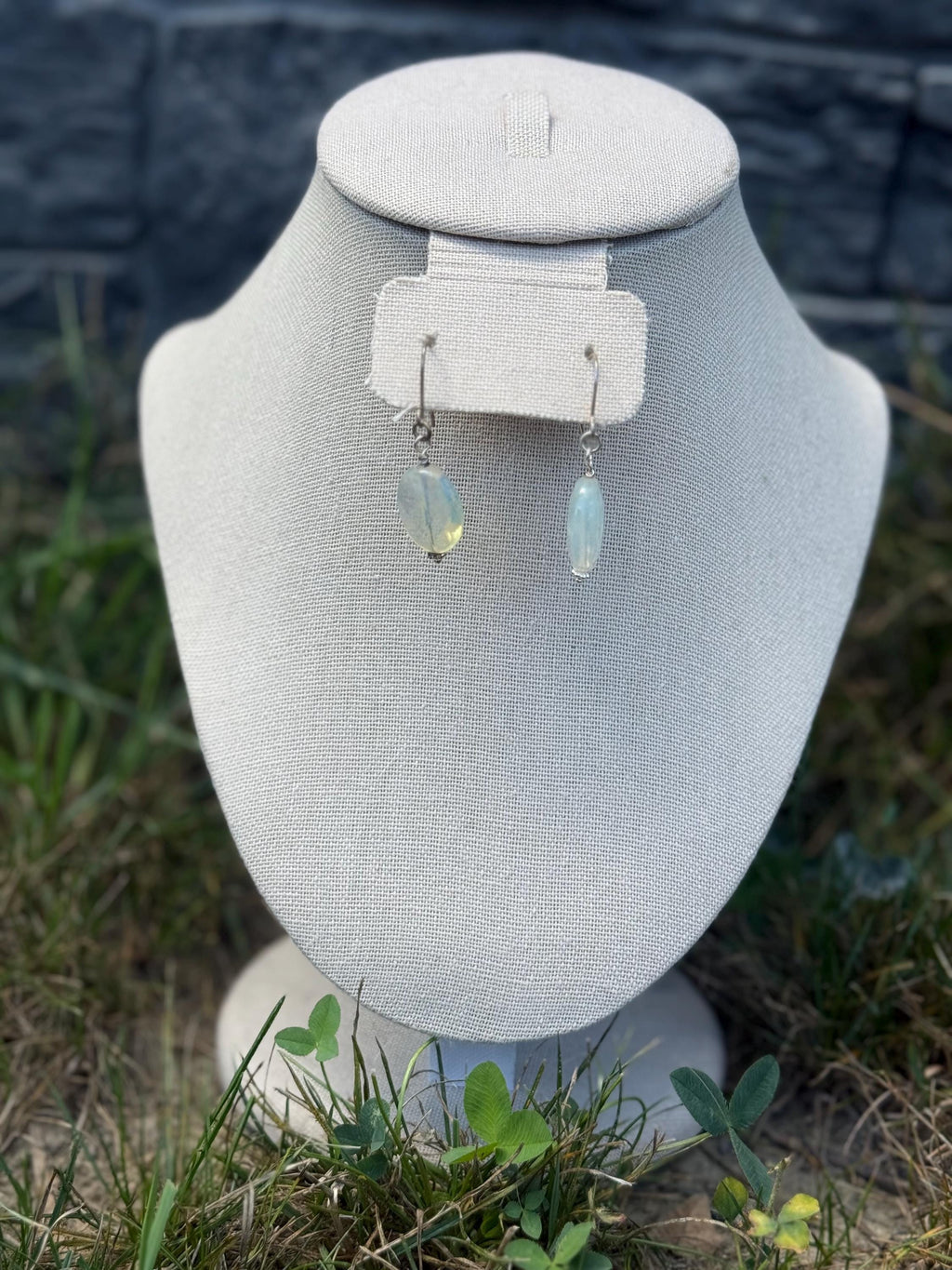Fairy Spell Opalite Crystal Earrings – Handcrafted Dangle Jewelry for Dreamers and Magic Lovers
