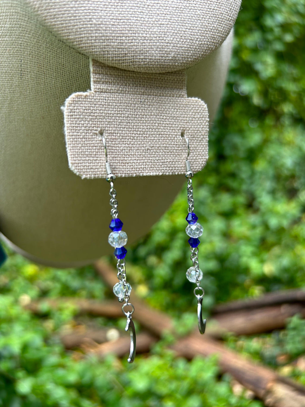 Twinkling Night Sky Crystal Drop Earrings, Celestial Jewelry