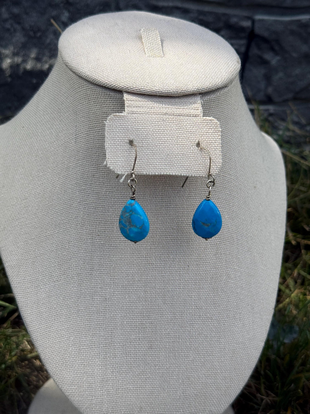 Mermaid Whispers Blue Howlite Crystal Earrings-Ocean-Inspired Jewelry, Gift for Coastal Style Lovers