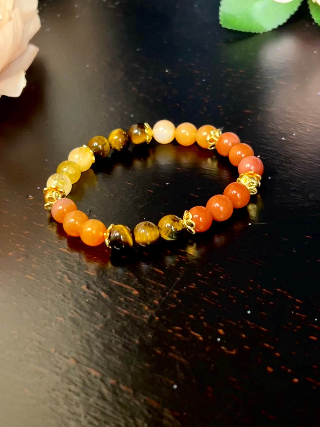 Manifesting and Abundance Crystal Bracelet, Energizing Gemstone Jewelry for Positive Vibes