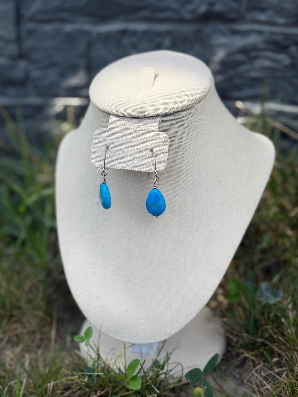 Mermaid Whispers Blue Howlite Crystal Earrings-Ocean-Inspired Jewelry, Gift for Coastal Style Lovers
