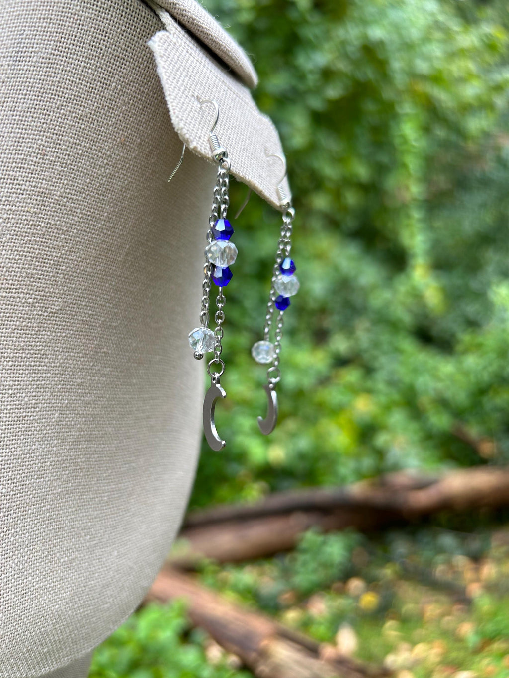 Twinkling Night Sky Crystal Drop Earrings, Celestial Jewelry