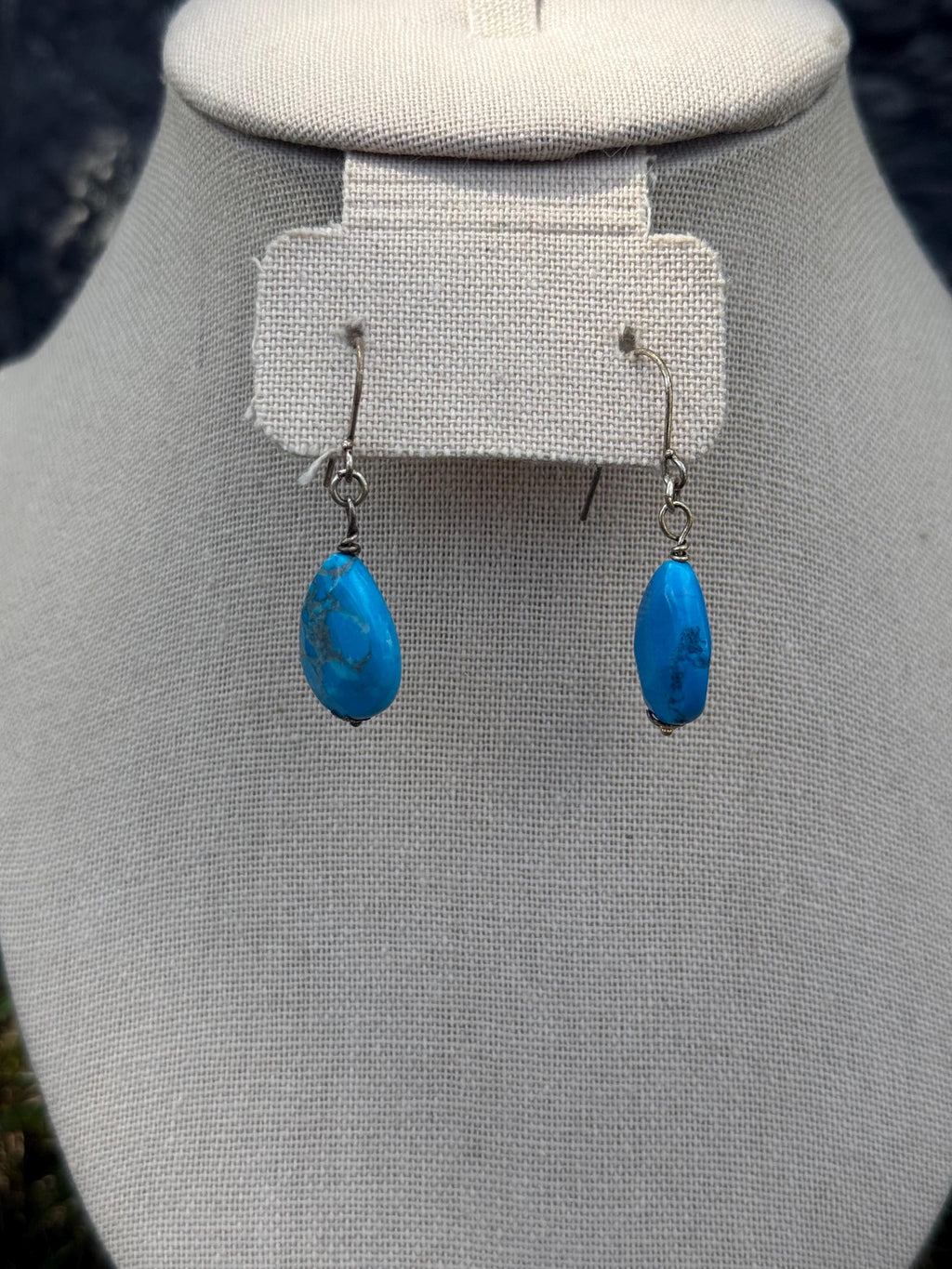 Mermaid Whispers Blue Howlite Crystal Earrings-Ocean-Inspired Jewelry, Gift for Coastal Style Lovers