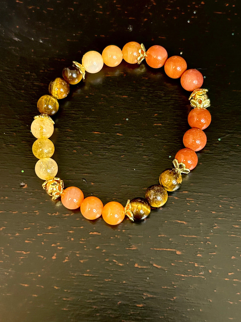 Manifesting and Abundance Crystal Bracelet, Energizing Gemstone Jewelry for Positive Vibes