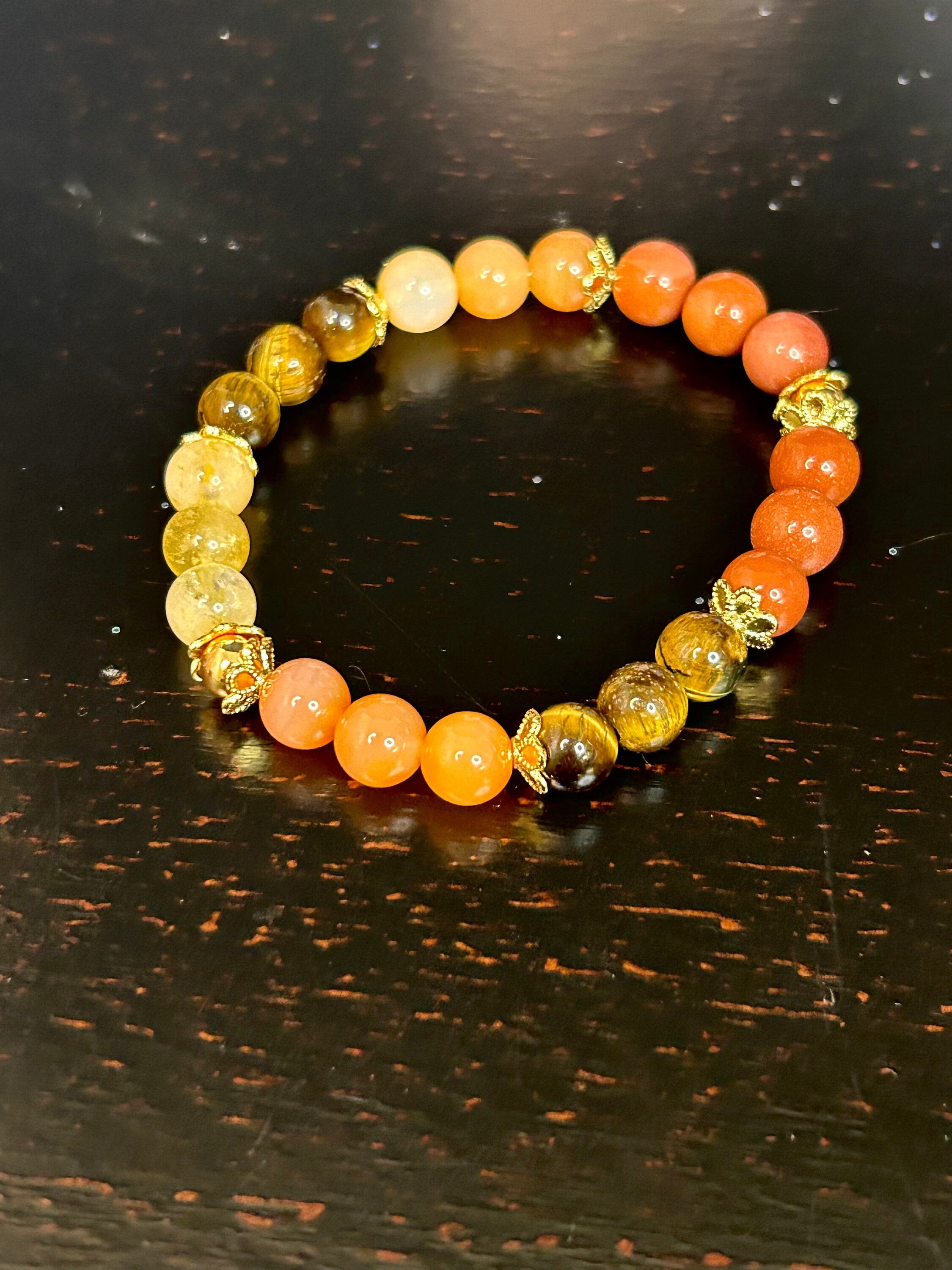 Manifesting and Abundance Crystal Bracelet, Energizing Gemstone Jewelry for Positive Vibes