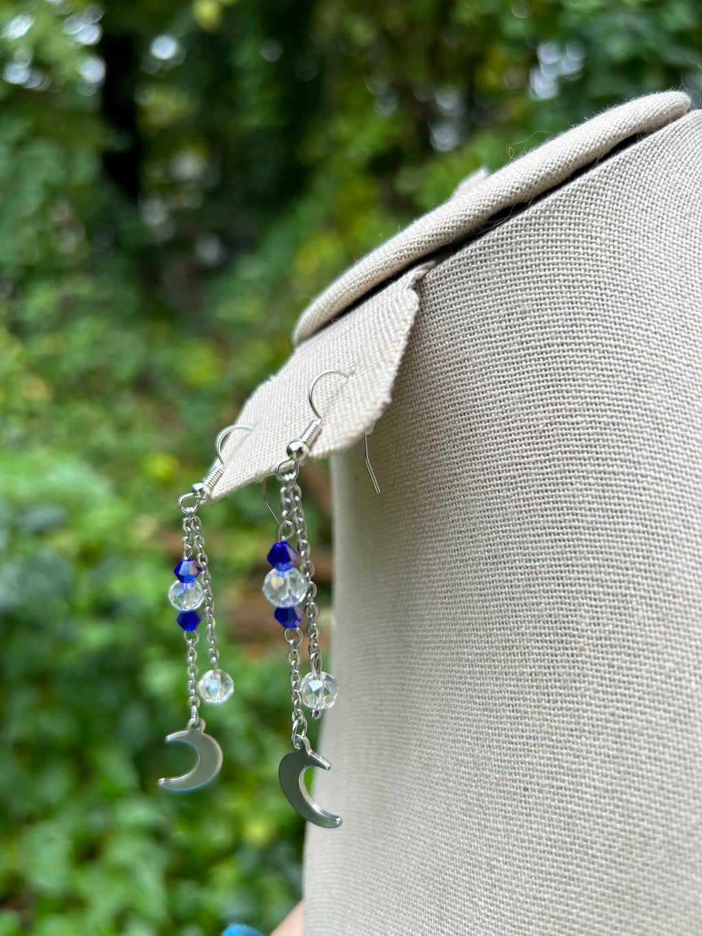 Twinkling Night Sky Crystal Drop Earrings, Celestial Jewelry