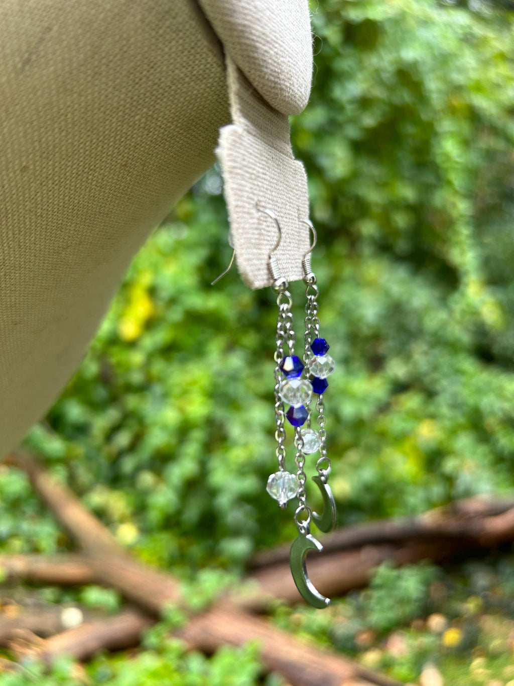 Twinkling Night Sky Crystal Drop Earrings, Celestial Jewelry