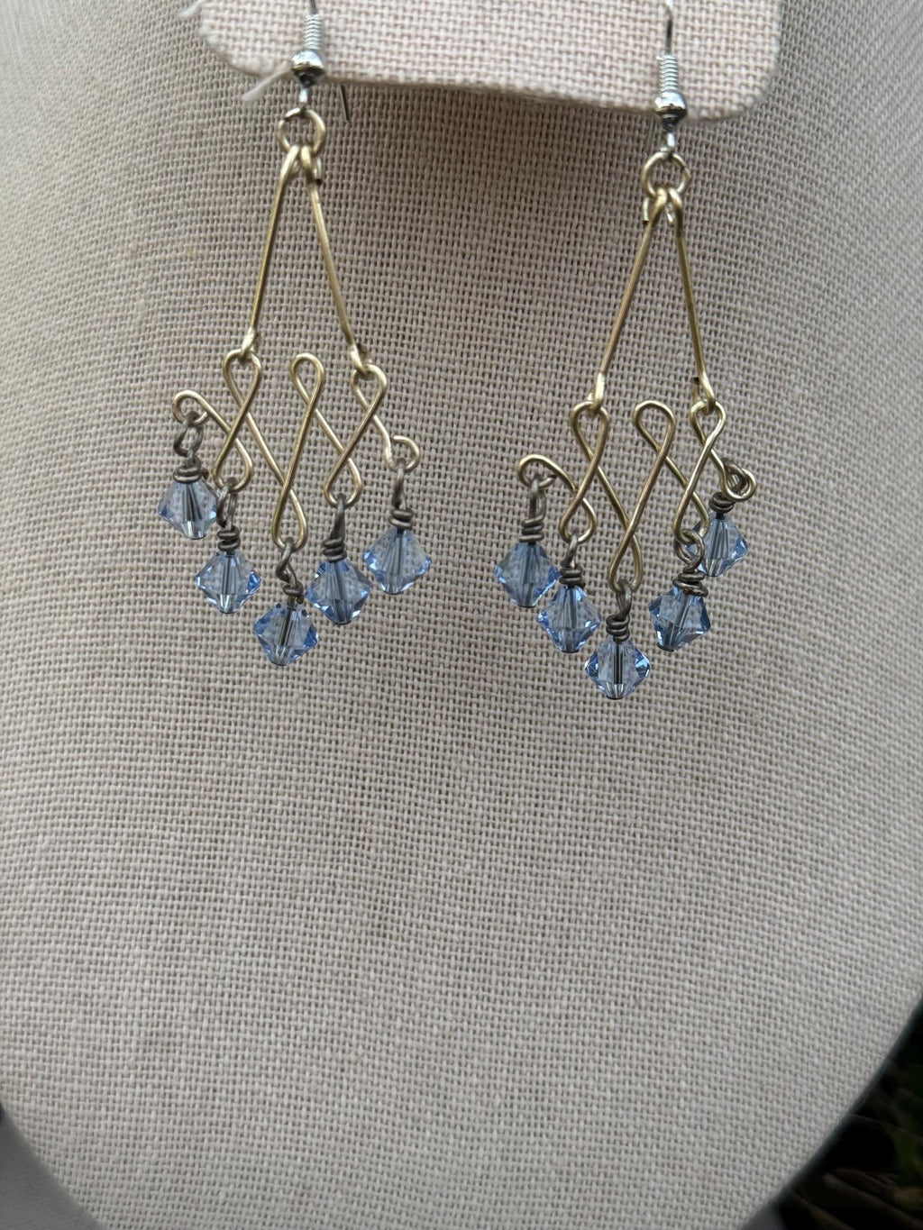 Siren's Treasures Chandelier Crystal Earrings, Sparkling Ocean-Inspired Jewelry, Ideal Gift for Fantasy & Costume Enthusiasts