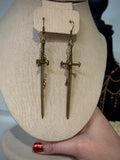 Royal Knight Crystal Earrings, Sparkling Drop Earrings for All Fantasy Lovers