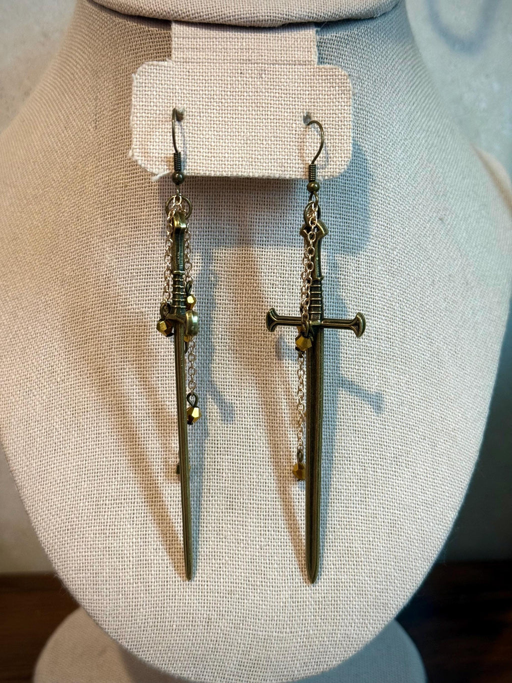 Royal Knight Crystal Earrings, Sparkling Drop Earrings for All Fantasy Lovers